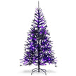 Högt – konstgjordt Halloween träd med LED lampor och dekorationer – 183 cm – Svart