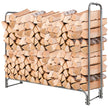 Vedställ – utomhus i metall med vattentätt lock – 153 x 35,5 x 122,5 cm – Grå