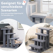 Djurtrappa – Klätterträd Katttrappor för katter upp till – 25 kg 61 x 41 x 60 cm – Grå