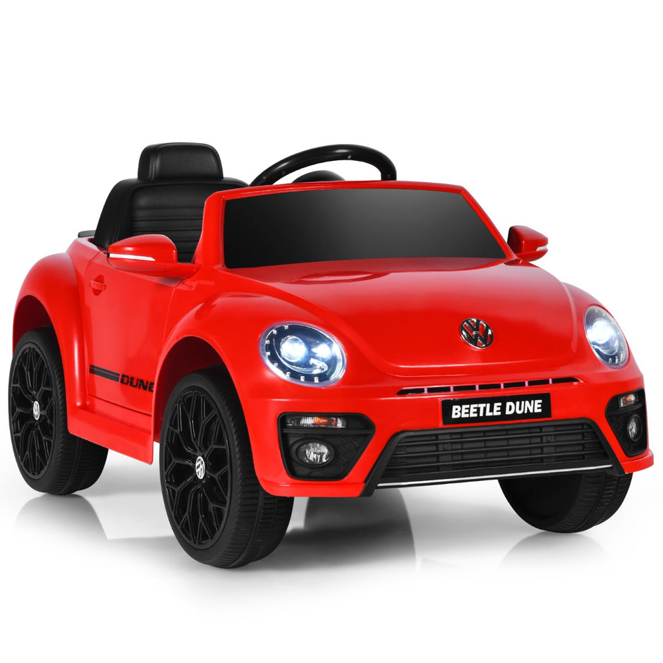 VW Beetle – barnbil med musik och ljuslägen inkl 2,4G Fjärrkontroll – 2 – Röd