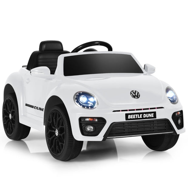 VW Beetle – barnbil med musik och ljuslägen inkl 2,4G Fjärrkontroll – 2 – Vit