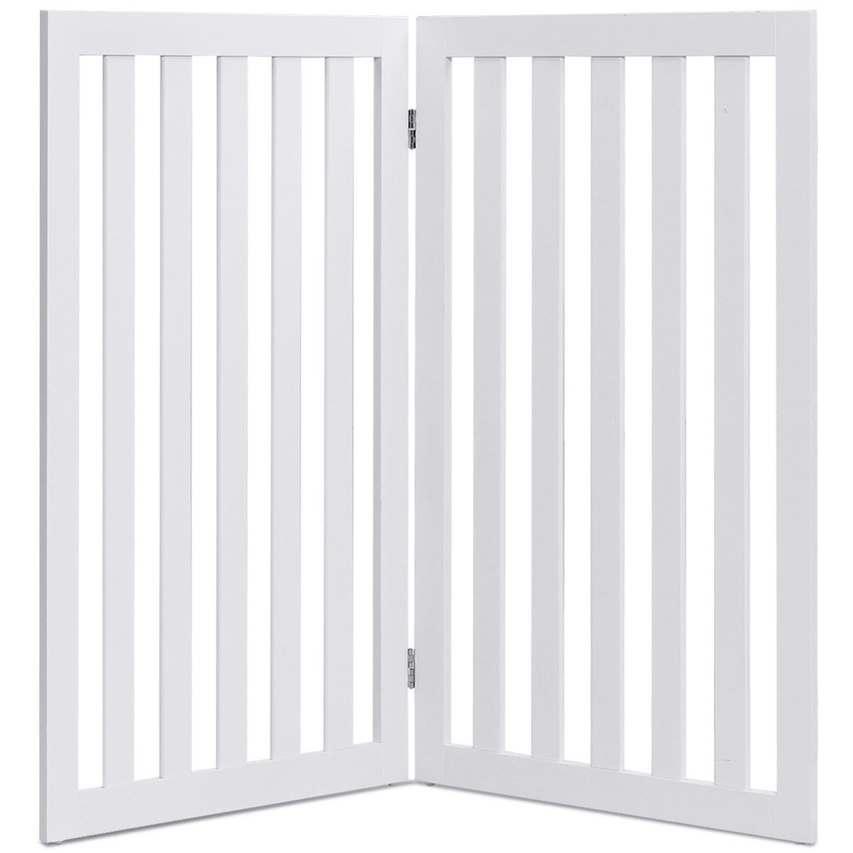 Hundspärr – hög paneler skyddsgrind Träfällbar ( förlängning) – 89 cm 2 – Vit