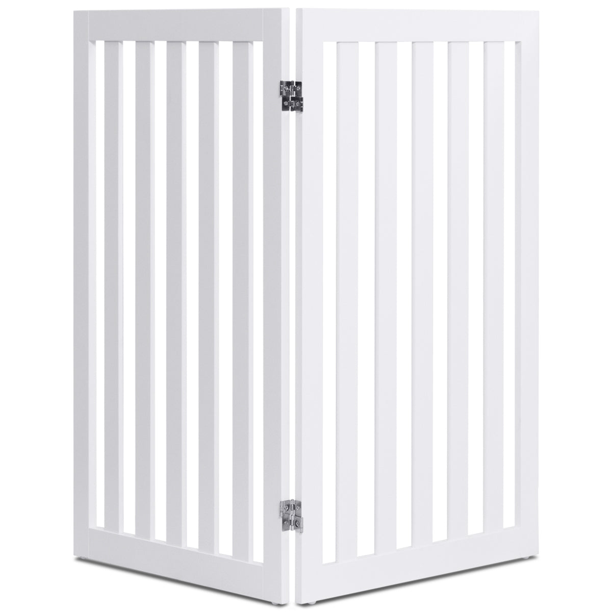 Hundspärr – hög paneler skyddsgrind Träfällbar ( förlängning) – 89 cm 2 – Vit