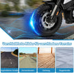 Polismotorcykel – för barn Batteridriven med stödhjul – 2 110 x 82,5 x 63 cm – Vit