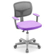 Barnbordsstol – 360° vridbar ungdomsstol Höjd Justerbar – 80-91,5 cm 54 x 50 x cm – Violett