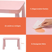 Barnbord – och stolar st Barnsittgrupp Barnmöbelset – 2 3 – Rosa