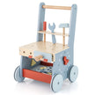 i – Baby Walker Tool Toy med Multi Activity Center och lägre förvaring – 2 1 – Blå