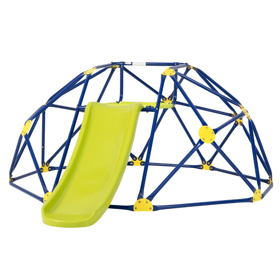 Klätterkupol – och rutschkana klätterställning i kupolform Gleb – 241,5 x 183 x 91,5 cm – Gul