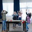 i – Multigame Bord med Fotboll och Biljard Air Hockey Arkadspelset – 4 1 – Svart