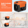 L/Dag – Elektrisk Luftavfuktare Med Avloppslang och Pump Industriell Byggtorkare – 66 – Orange