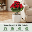 Delnings – Konstgjorda Pelargoner Med PE Stam Och Silkblommor – 2 – Rosa