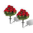 Delnings – Konstgjorda Pelargoner Med PE Stam Och Silkblommor – 2 – Rosa