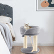 Cat – Tree Scratching Post med mjuk sits Sisal Tower för Cats – Grå
