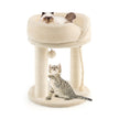 Cat – Tree Scratching Post med mjuk sits Sisal Tower för katter – Beige