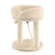 Cat – Tree Scratching Post med mjuk sits Sisal Tower för katter – Beige