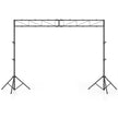 Långt – lightstativ med tvärarm, höjdbart DJ lampstativ – 140-265 cm 360 cm – Svart