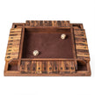 Shut – The Box spel för med tärningar och robust – 2-4 2 – Brun