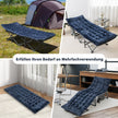 Bomull – Camp Bed Pad Tjock Madrass med fästremmar – 7 cm 4 190 x 70 cm – Blå
