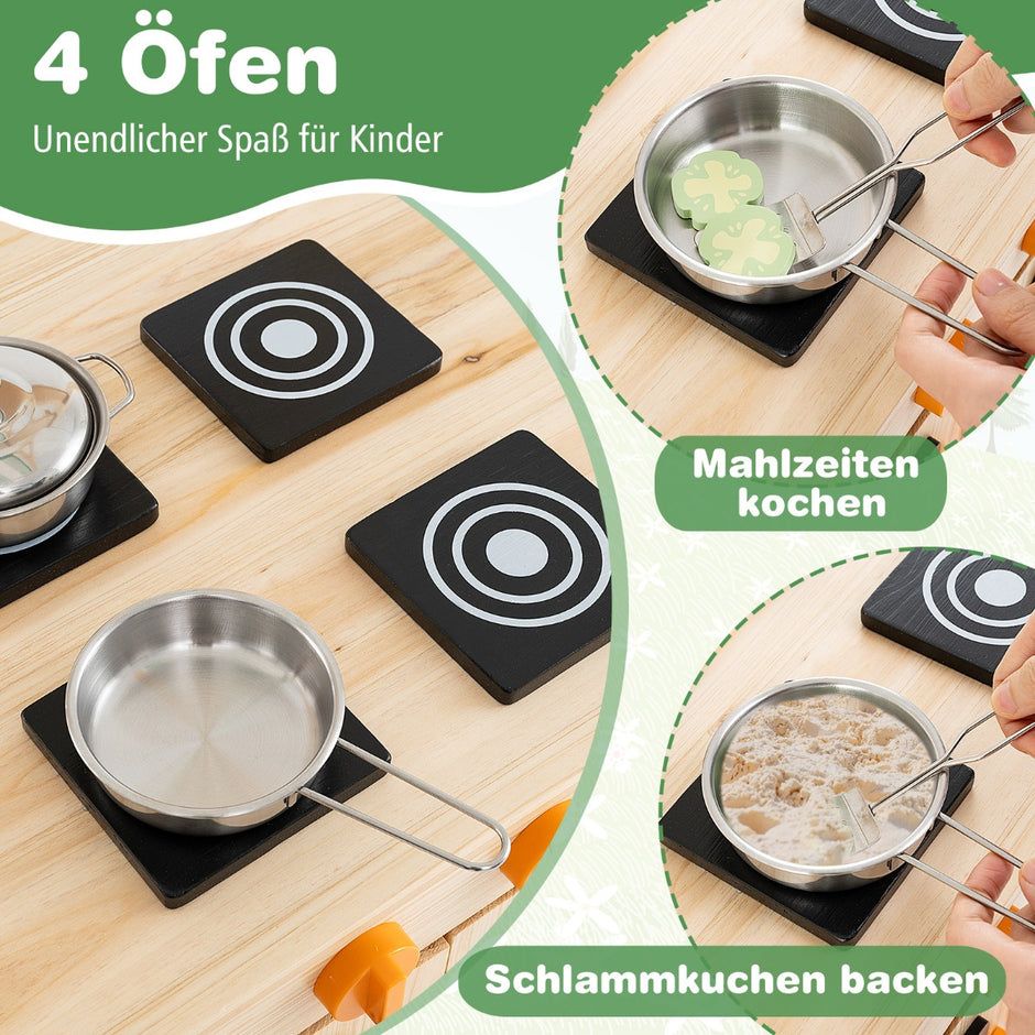 Lerkök – Barn Utomhus Gran Trä med tak – 88 x 39 x 117 cm – Natur