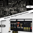 Tool – Wall Pegboard med och delade hängande tillbehör – 3 28 – Svart