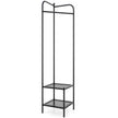 Metallisk – hörnkläderstativ med övre haken fristående – Svart