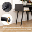 Sängbord – Sidobord med öppet fack Soffbord metallstödben Styck – 50 x 32 x 58 cm 2 – Svart