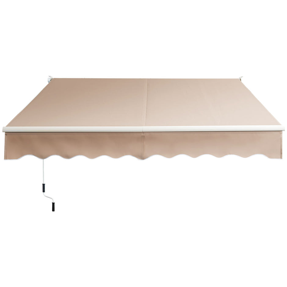 Utdragbar – Markis Aluminium Terrass Solskydd – 245 x 200 cm – Beige