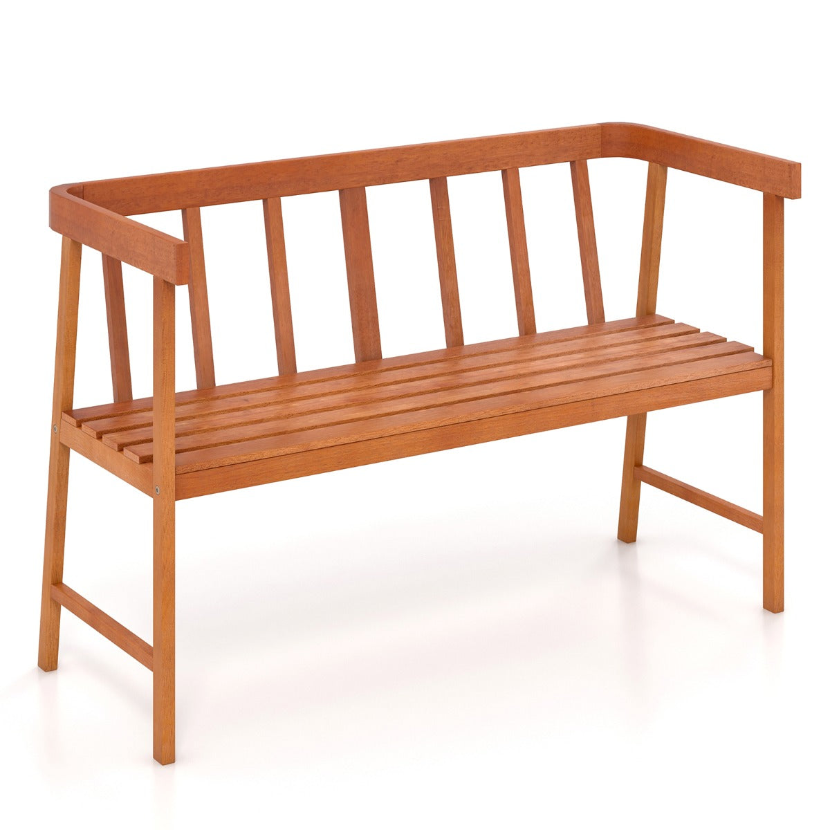 Trädgårdsbänk – av akaciaträ upp till lastkapacitet sits träbänk – 360 kg 2 110 x 46 x 72 cm – Natur