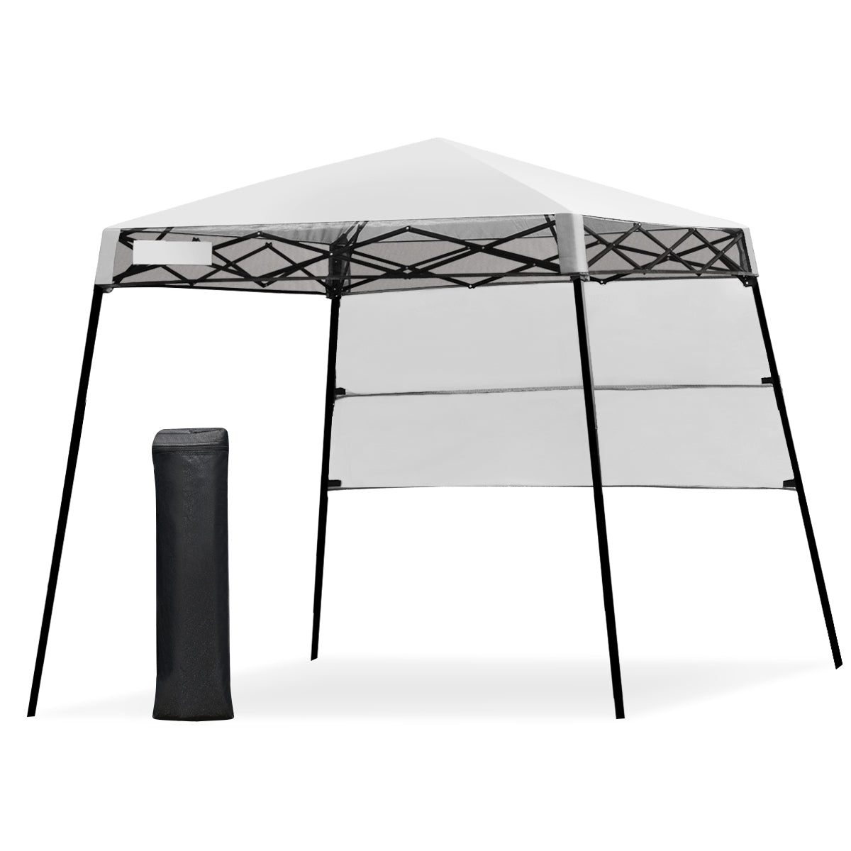Trädgårdspaviljong – Trädgårdstält med väska Portabelt partytält – 181 x 181 x 210 cm – Vit