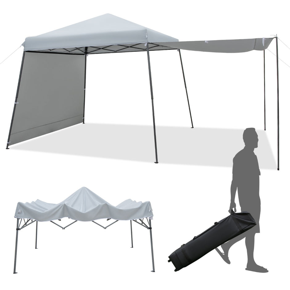 Instant – Pop Up Canopy tält med markiser Utomhussolskydd – 3 x 3 m – Grå