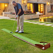 Golfputtmatta – med hål och golfbollar konstgräs Golfmatta Putting Trainer Green – 1 3 – Grön
