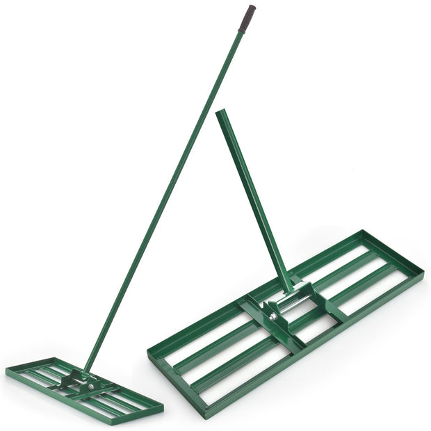 Utjämningsränna – med ergonomiskt handtag för marken – 75 x 25 cm – Grön