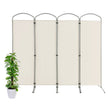 Vikbar – rumsavdelare med paneler Skiljevägg för hem – 4 221 x 51 x 188 cm – Vit