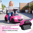 Rutschauto – mit Licht och Kippschutz Stauraum unter dem Sitz Rutschfahrzeug Kinderfahrzeug – Rosa