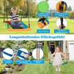Gungställning – med bo elastisk barngunga och babygunga gul + – 350 x 182 x 195 cm – Färgglad