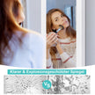 Speglat – smyckesskåp med fullängdsspegel – 31,5 x 8,5 x 110 cm – Vit