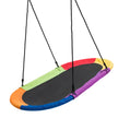 Oval – bo gungplatta med höjdjusterbart rep för inomhus och utomhus färgglada – 100-180 cm 150 x 80 cm – Färgglad