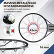 Inomhusbasketkorg – med ring och nät Mini för – Ø 45 cm – Svart