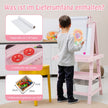 i – barnstafli dubbelsidig whiteboard och svarta tavla ritpapper – 3 1 – Rosa