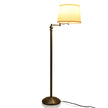 Golvlampa – med sockel och lampskärm för läsning Beige+silver – 35,5 x 152 cm – Brun