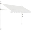 Teleskopisk – markis Solskydd Utdragbart för trädgård – 300 x 120 cm – Beige