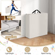 Vikbar – mjukgolvmatta med handtag, haltfri gymnastikmatta cm, gråbeige. – 2 180 x 60 x 5 – Grå
