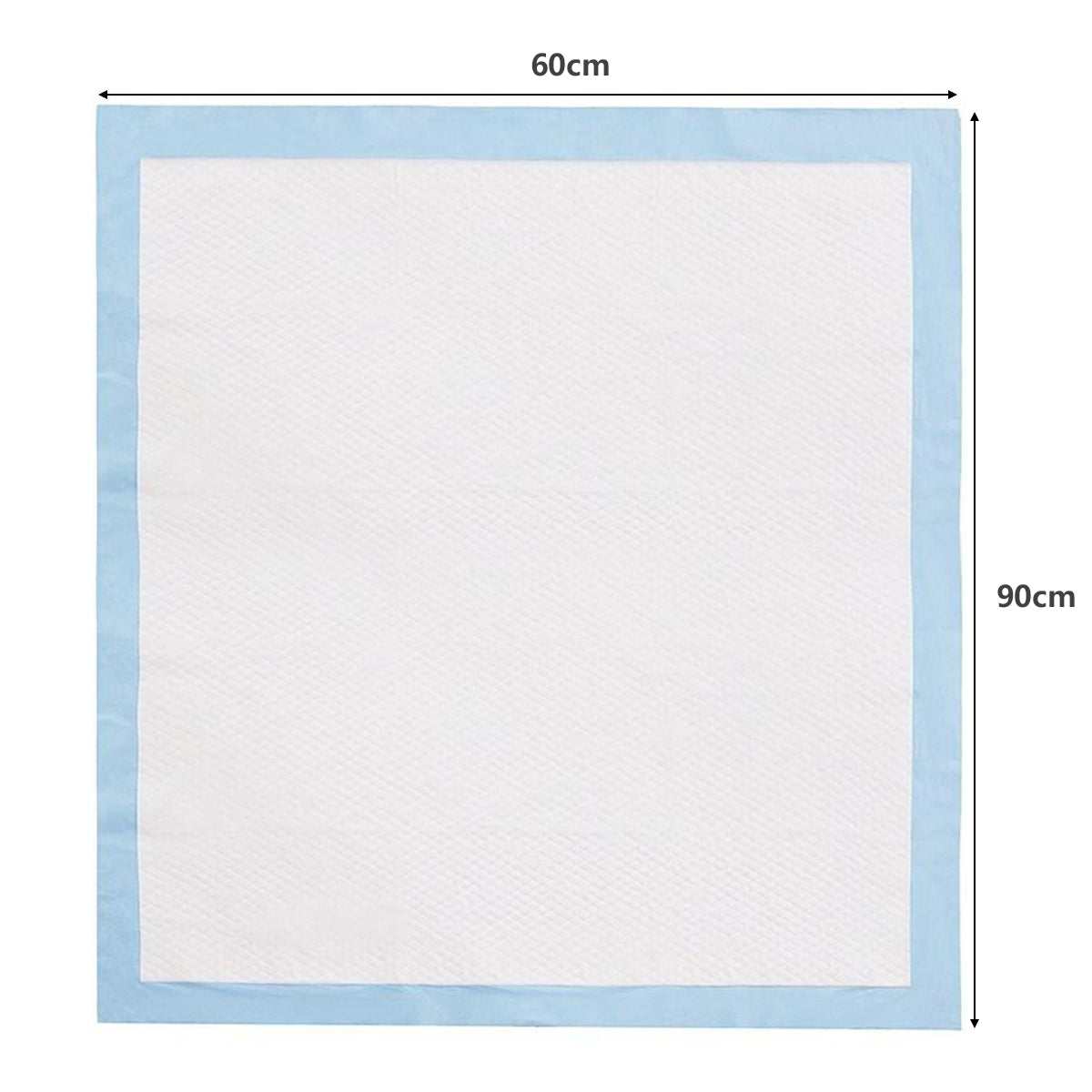 Träningsunderlägg – Hundar Läcksäker lagers design stycken – 5 100 60 x 90 cm – Blå och vit