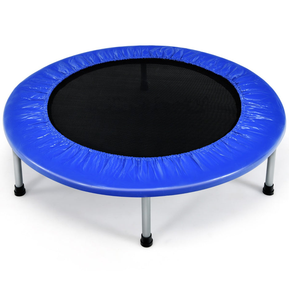 Trampolin – Mini Vikbar Fitness – 97 cm – Blå