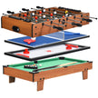 i – spelbord biljardbord och bordtennisbord airhockeybord bordsfotboll – 4 1 81 x 43 x 30,5 cm – Grön och natur