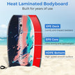 Barnbodyboard – med EPS kärna och XPE topp HDPE underdel handledsrem, färgrikt – 104 cm – Färgglad