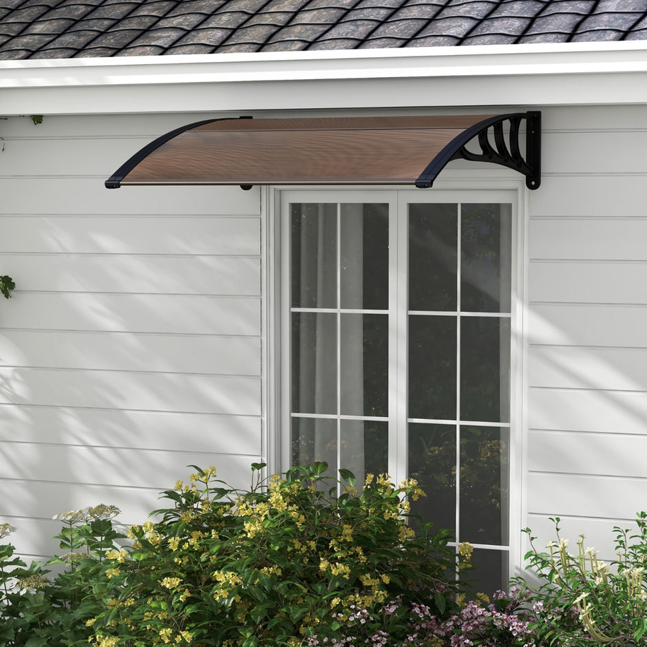 Kapell – för ytterdörr takbeläggning pent – 122 x 99 cm – Brun