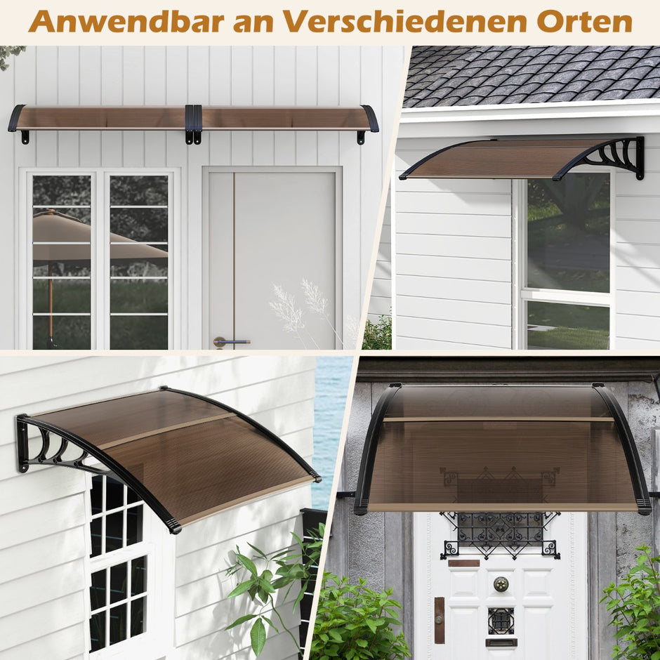 Kapell – för ytterdörr takbeläggning pent – 122 x 99 cm – Brun