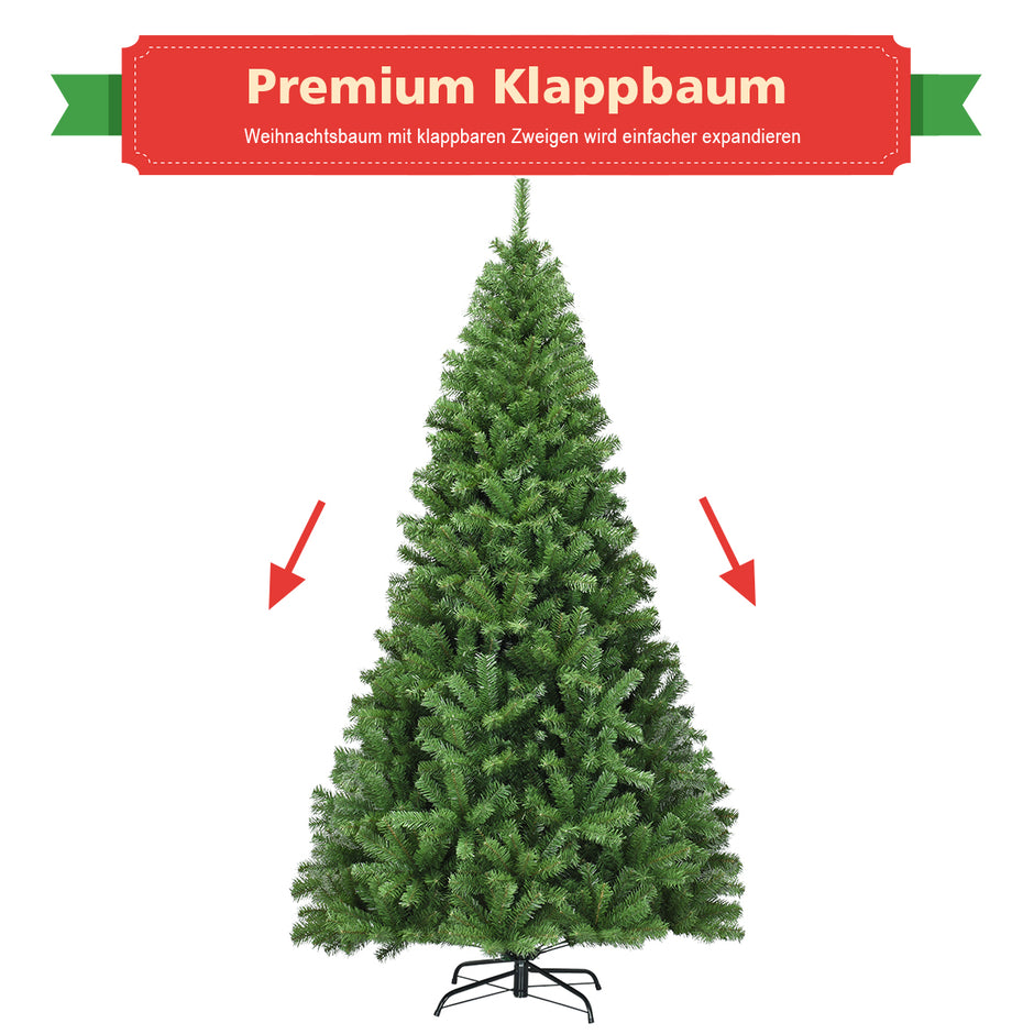 Julgran – Konstgjord med viksystem Tips PVC – 225 cm 1346 – Grön