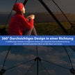Pop – Up tält för personer 360° ensidigt transparent – 2-3 225 x 145 x 161 cm – Grå